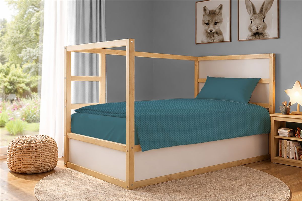 Κουβέρτα Πικέ Μονόχρωμη 325 gr/m² 165x270 Petrol 100% Cotton Κουβέρτα Πικέ Μονόχρωμη 325 gr/m² 165x270 Petrol 100% Cotton