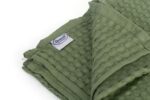 Κουβέρτα Πικέ Μονόχρωμη 325 gr/m² 225x270 Olive 100% Cotton - Image 2