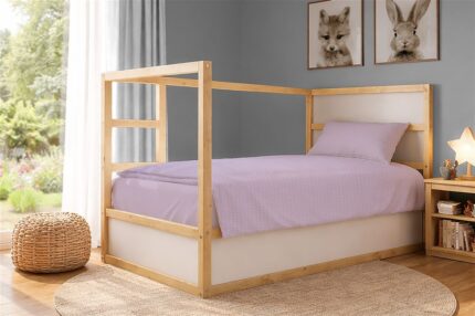 Κουβέρτα Πικέ Μονόχρωμη 325 gr/m² 165x270 Pastel Lilac 100% Cotton