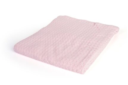 Κουβέρτα Πικέ bebe Μονόχρωμη 325 gr/m² 85x110 English Rose 100% Cotton