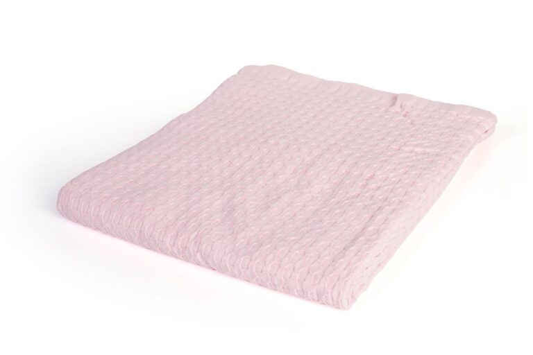 Κουβέρτα Πικέ bebe Μονόχρωμη 325 gr/m² 85x110 English Rose 100% Cotton