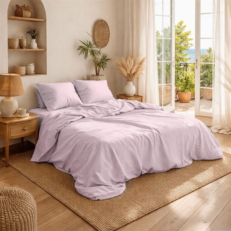 Κουβέρτα Πικέ Μονόχρωμη 325 gr/m² 225x270 English Rose 100% Cotton