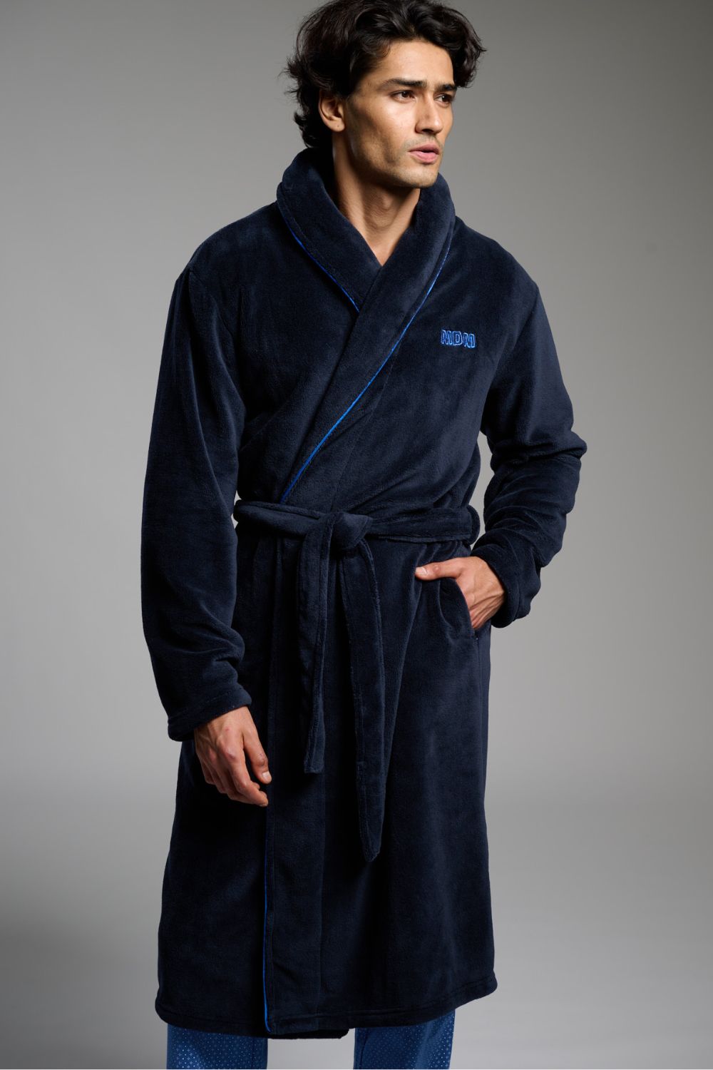 andriki-roba-muydemi-coral-fleece-mdm-deti-me-tsepes Ανδρική Ρόμπα Muydemi Coral Fleece "MDM" Δετή Με Τσέπες - Image 1