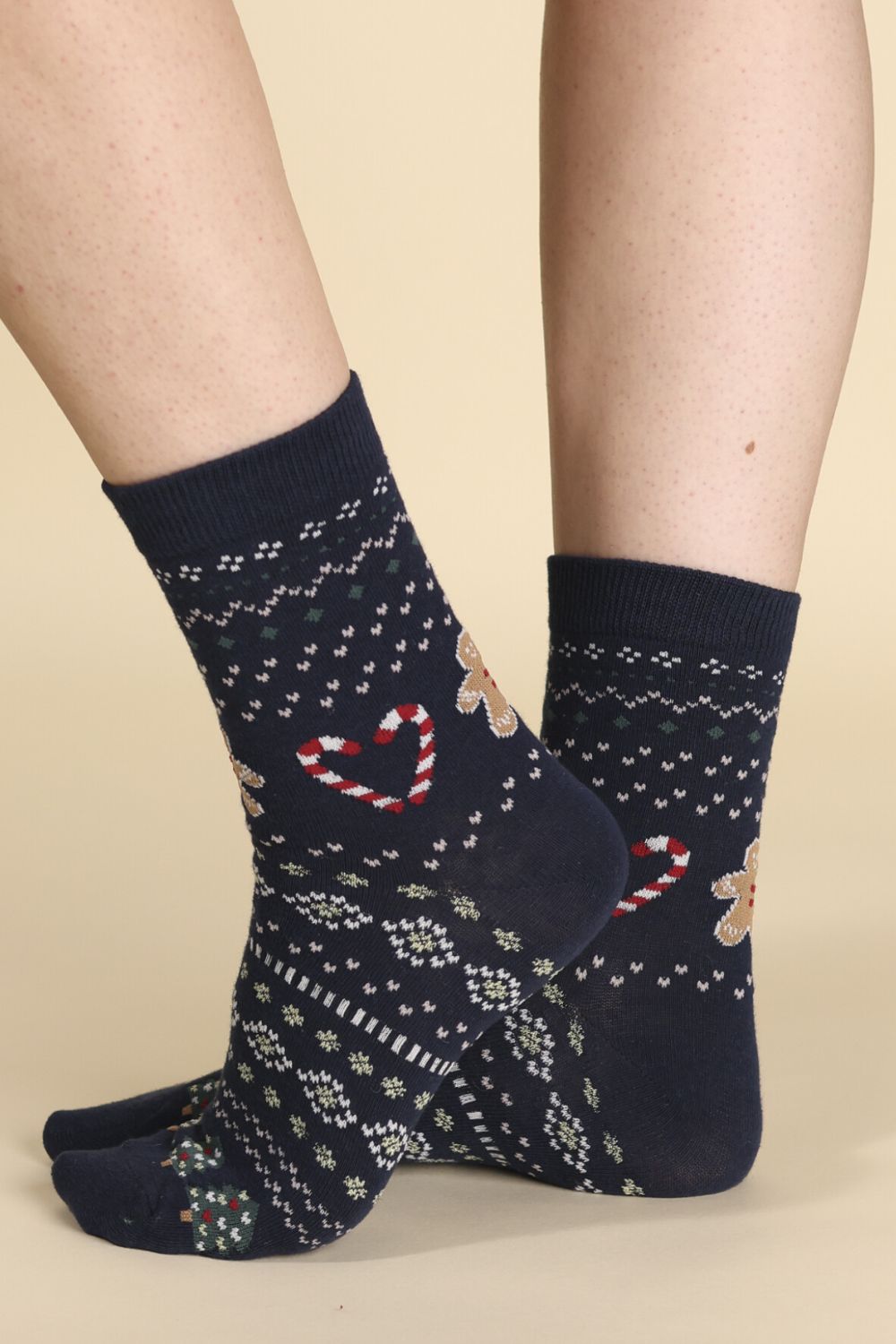 unisex-kaltses-noidinotte-gingerbread-xmas Unisex Κάλτσες Noidinotte "Gingerbread" Xmas - Image 1